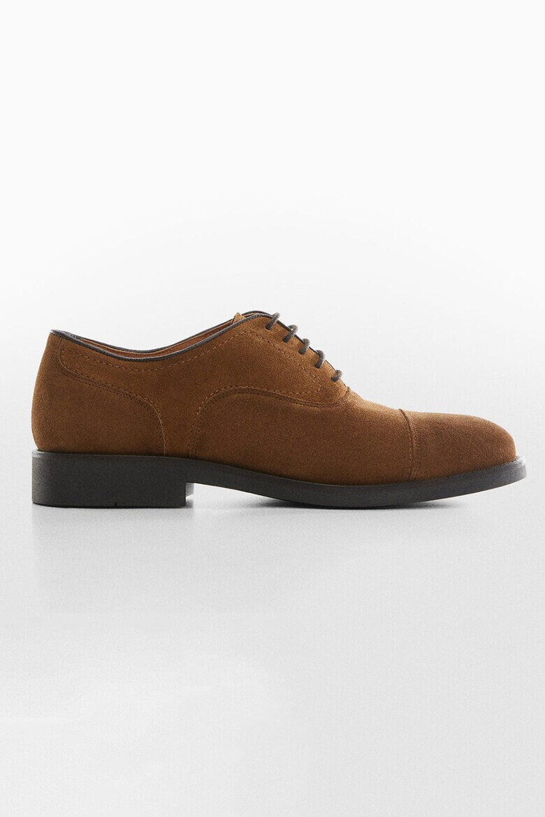 Mango Pantofi Oxford de piele intoarsa Basiser - Pled.ro