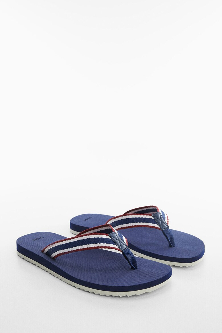 Mango Papuci flip-flop cu dungi - Pled.ro