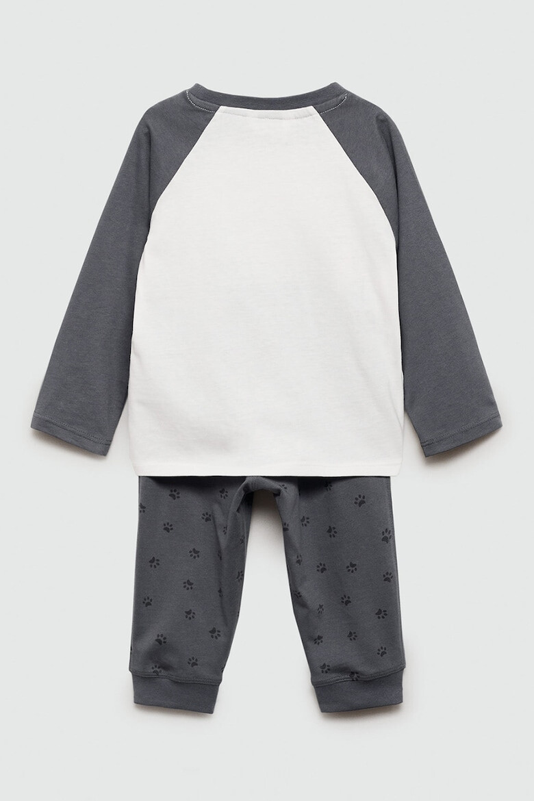 Mango Pijama cu maneci raglan Panda - Pled.ro