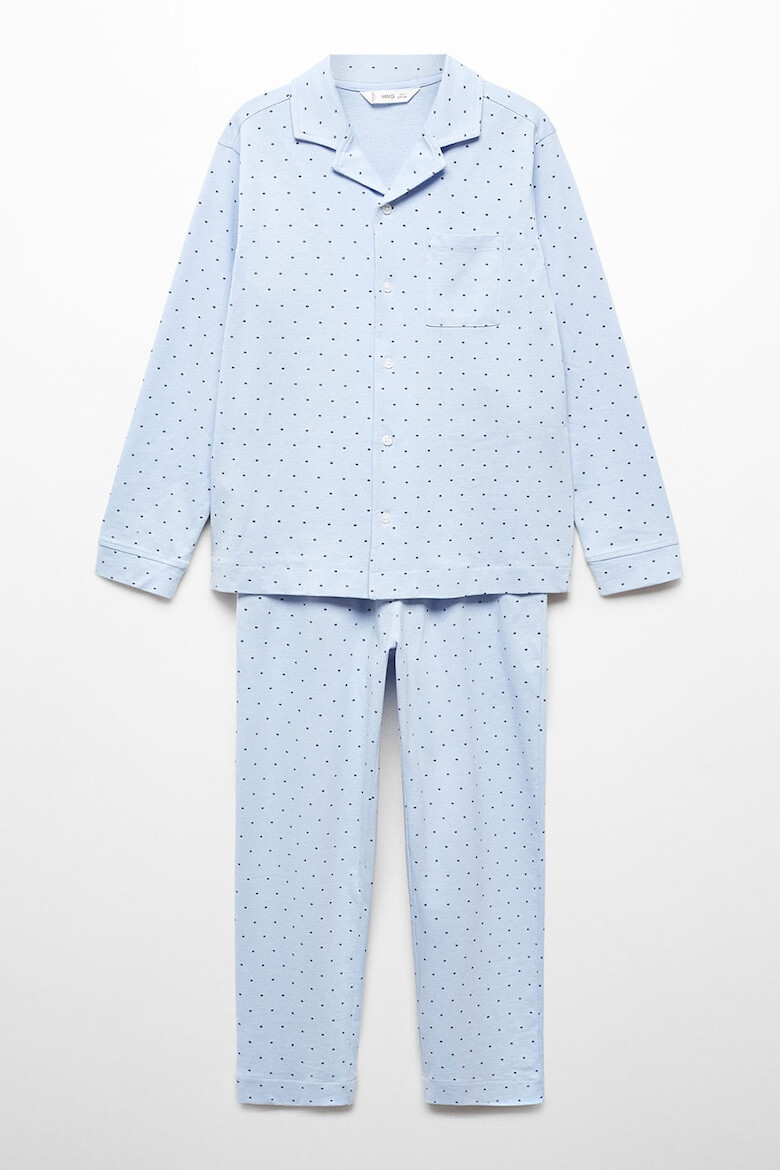 Mango Pijama cu revere decupate Corbat - Pled.ro