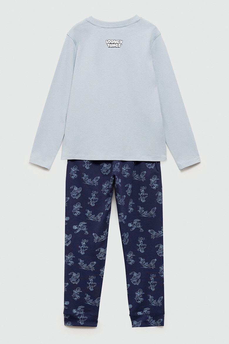 Mango Pijama de bumbac cu Looney Tunes - Pled.ro