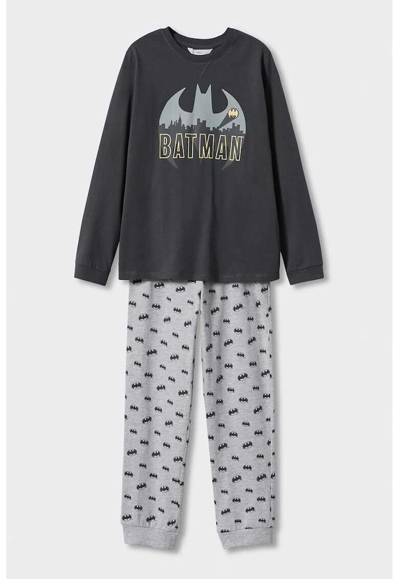 Mango Pijama lunga cu desene Gotham - Pled.ro