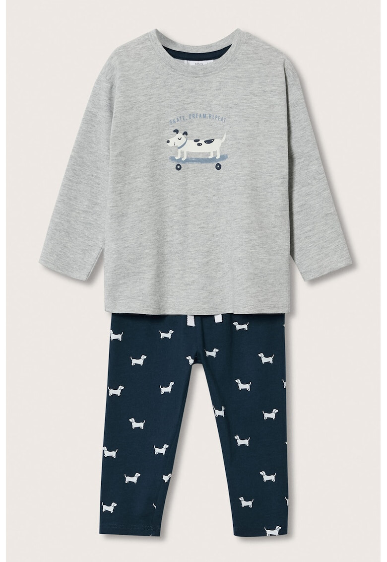 Mango Pijama lunga cu imprimeu caine Dog - Pled.ro