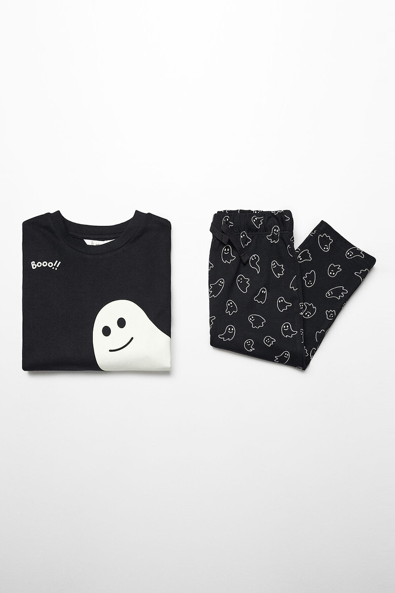 Mango Pijama lunga cu imprimeu Halloween Ghost - Pled.ro