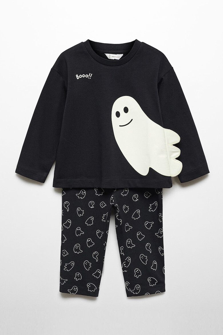 Mango Pijama lunga cu imprimeu Halloween Ghost - Pled.ro