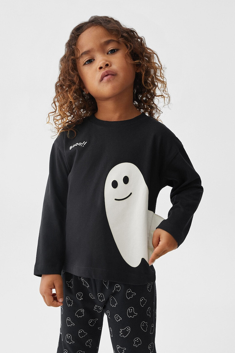 Mango Pijama lunga cu imprimeu Halloween Ghost - Pled.ro