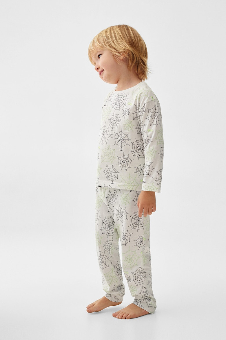 Mango Pijama lunga cu model grafic Webb - Pled.ro