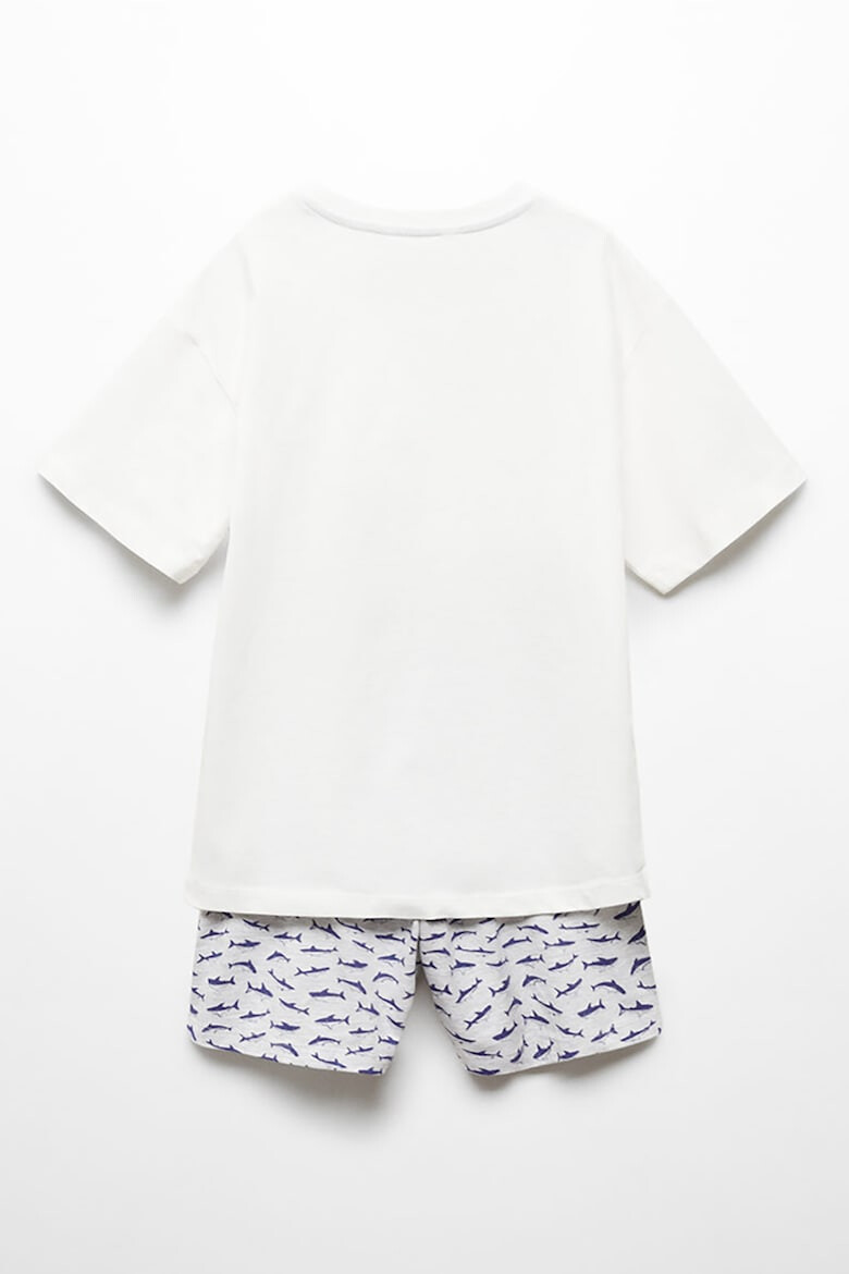 Mango Pijama scurta cu imprimeu grafic Oceans - Pled.ro