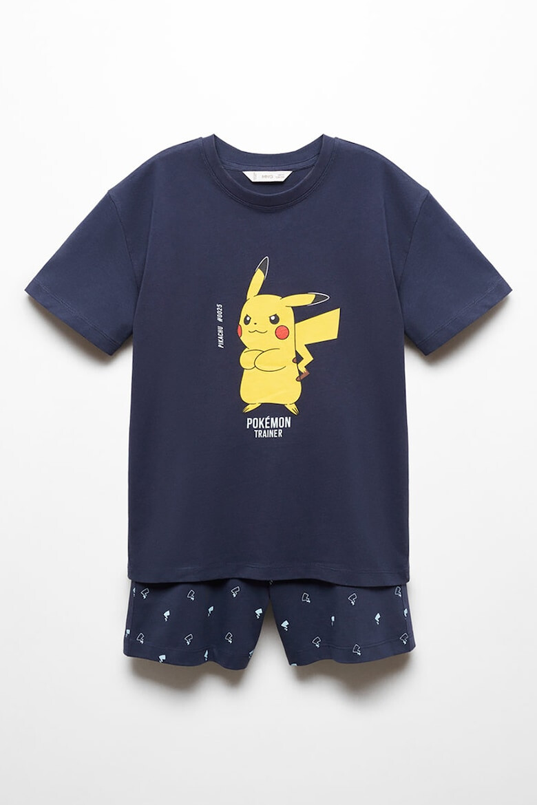 Mango Pijama scurta cu imprimeu Pikachu - Pled.ro