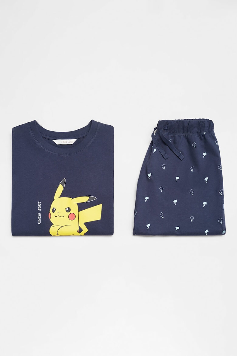 Mango Pijama scurta cu imprimeu Pikachu - Pled.ro