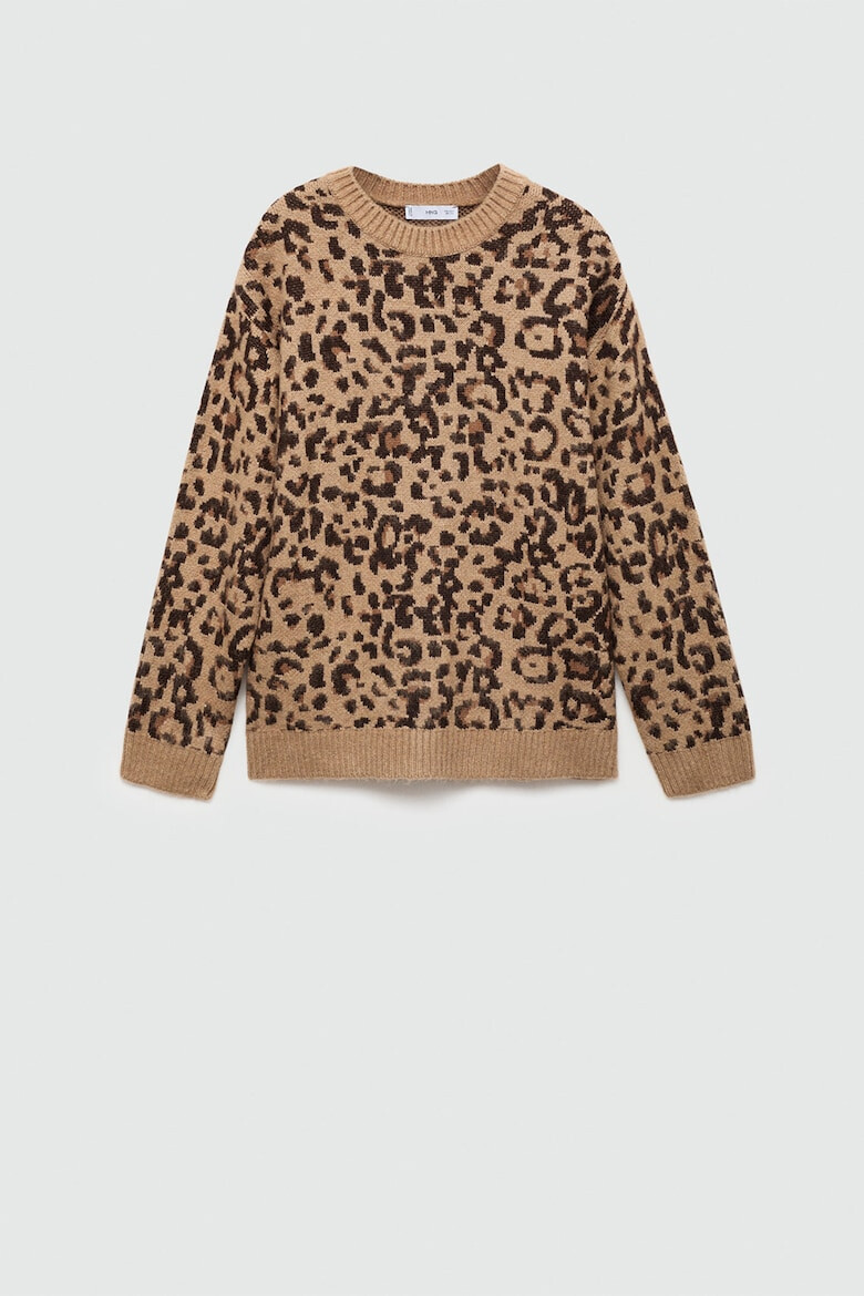 Mango Pulover cu animal print Pardo - Pled.ro