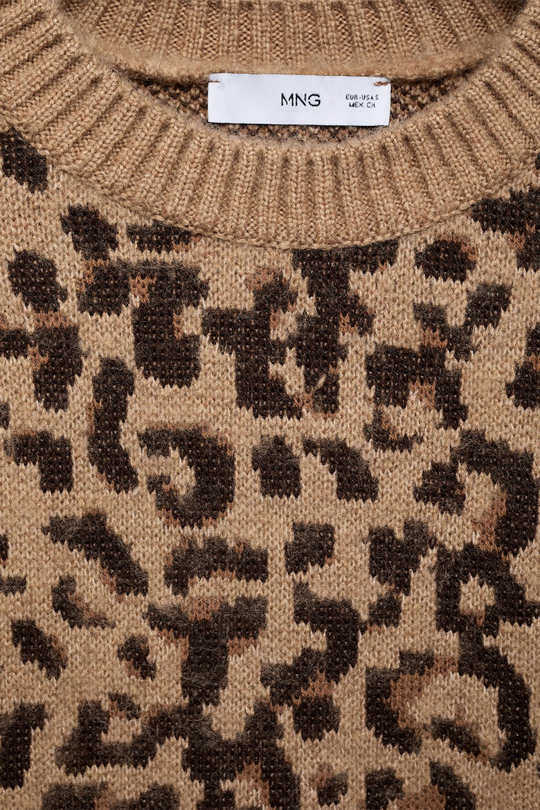 Mango Pulover cu animal print Pardo - Pled.ro