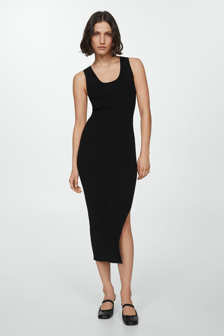 Mango Rochie cu croiala bodycon si slit lateral Naomi - Pled.ro