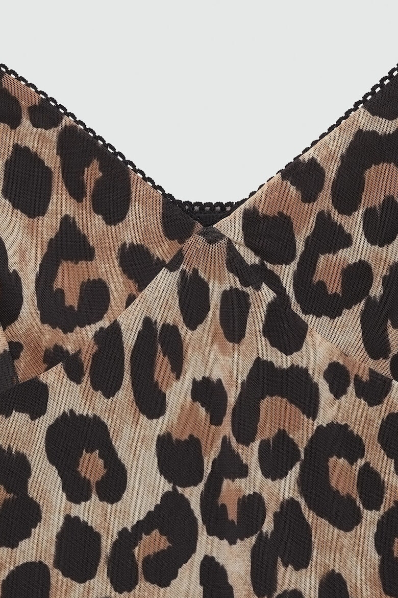 Mango Rochie dreapta cu animal print Leo - Pled.ro