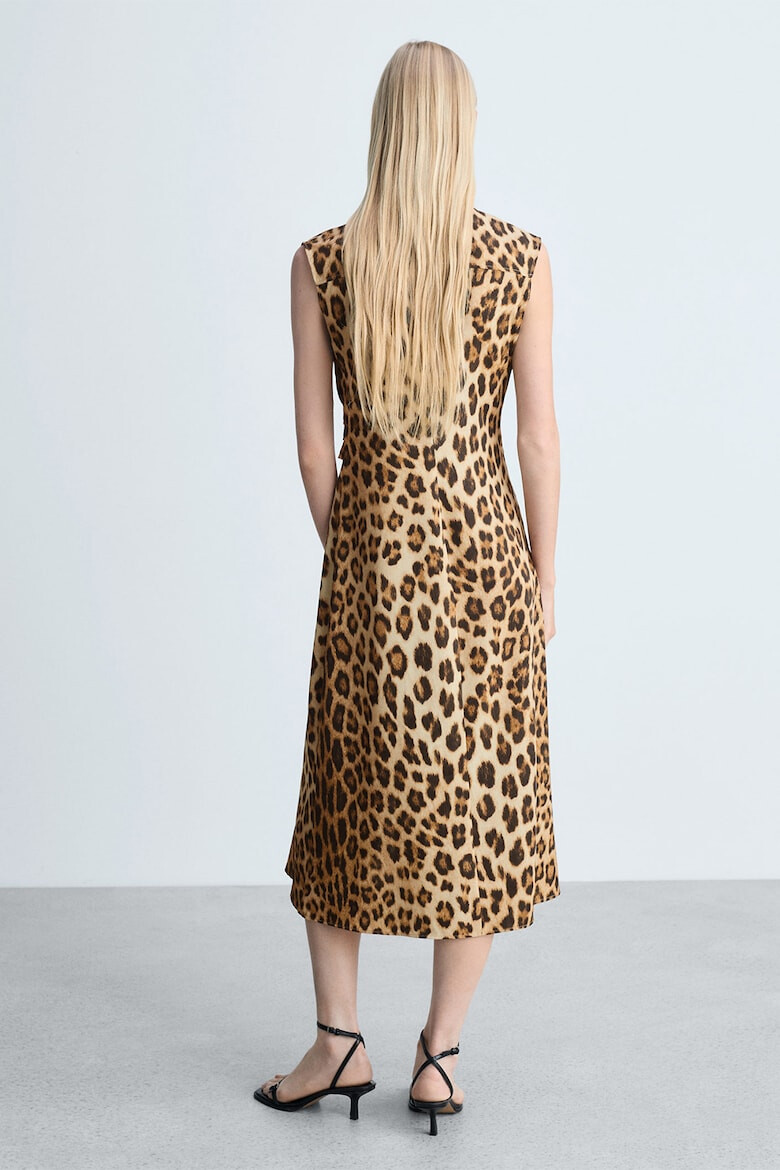 Mango Rochie midi cu animal print Miriam - Pled.ro