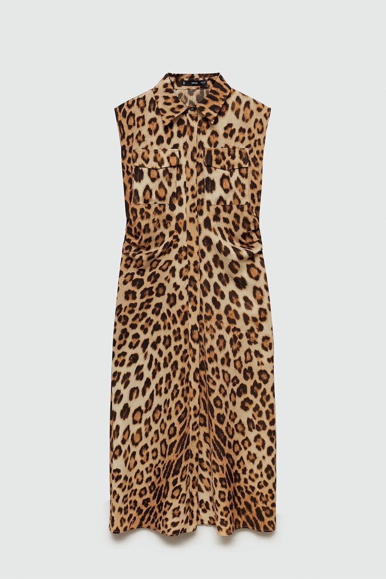 Mango Rochie midi cu animal print Miriam - Pled.ro