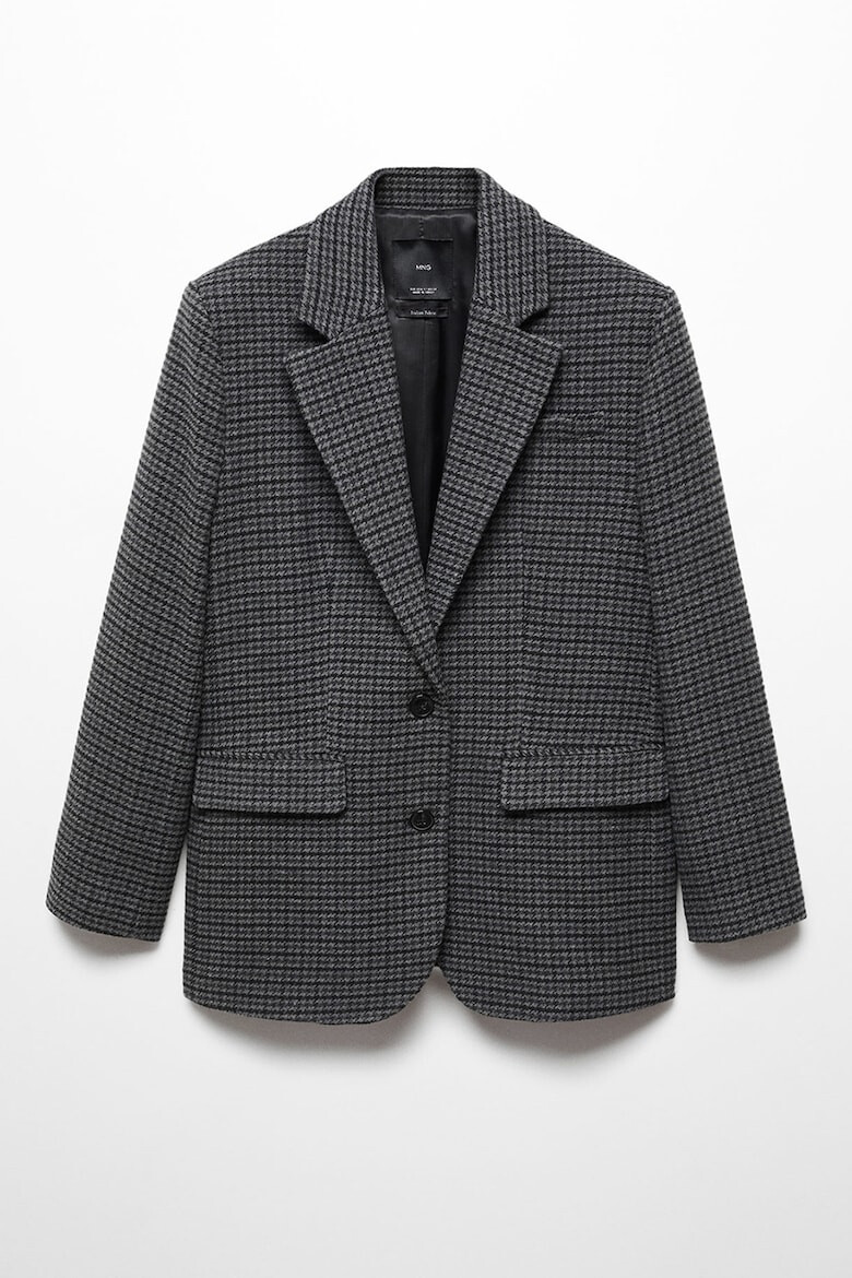 Mango Sacou lejer cu model houndstooth Lena - Pled.ro