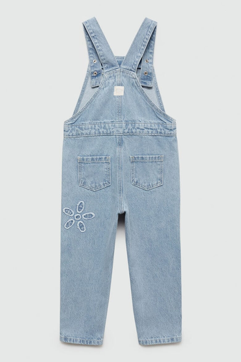 Mango Salopeta de denim cu detalii brodate - Pled.ro