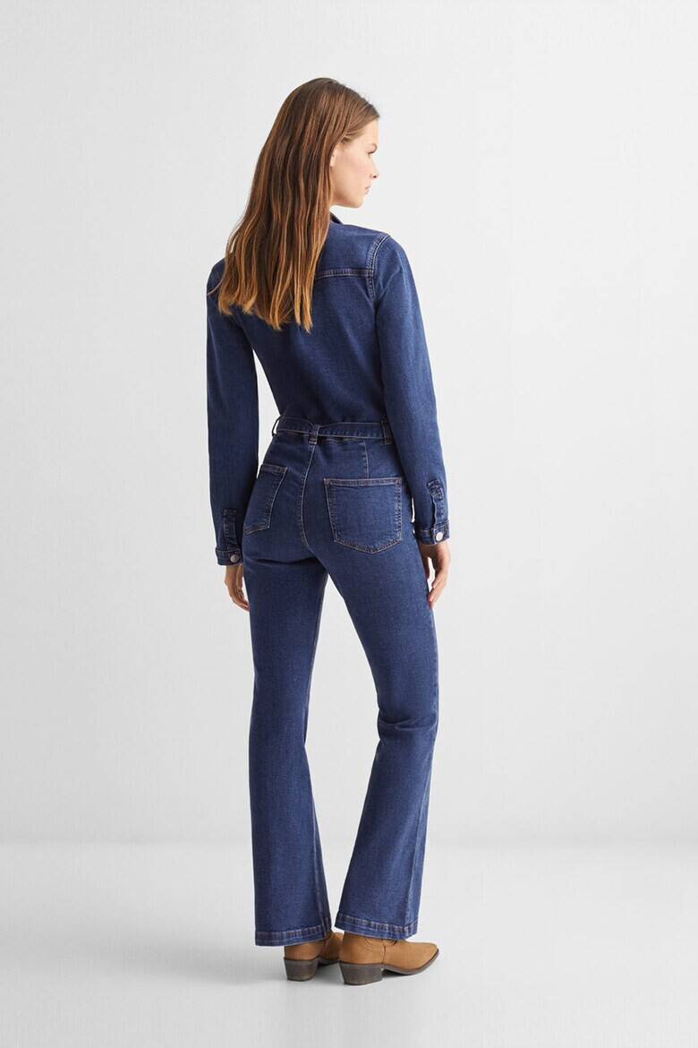 Mango Salopeta evazata din denim - Pled.ro