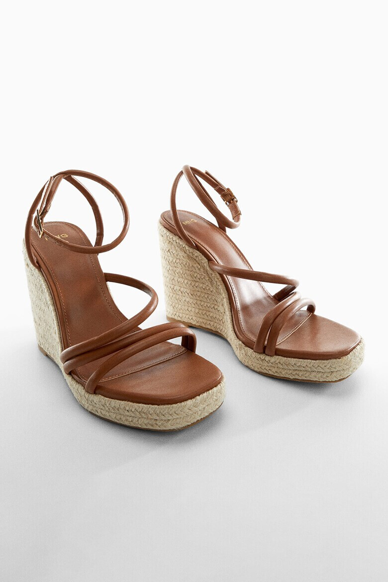 Mango Sandale-espadrile cu talpa wedge Eula - Pled.ro