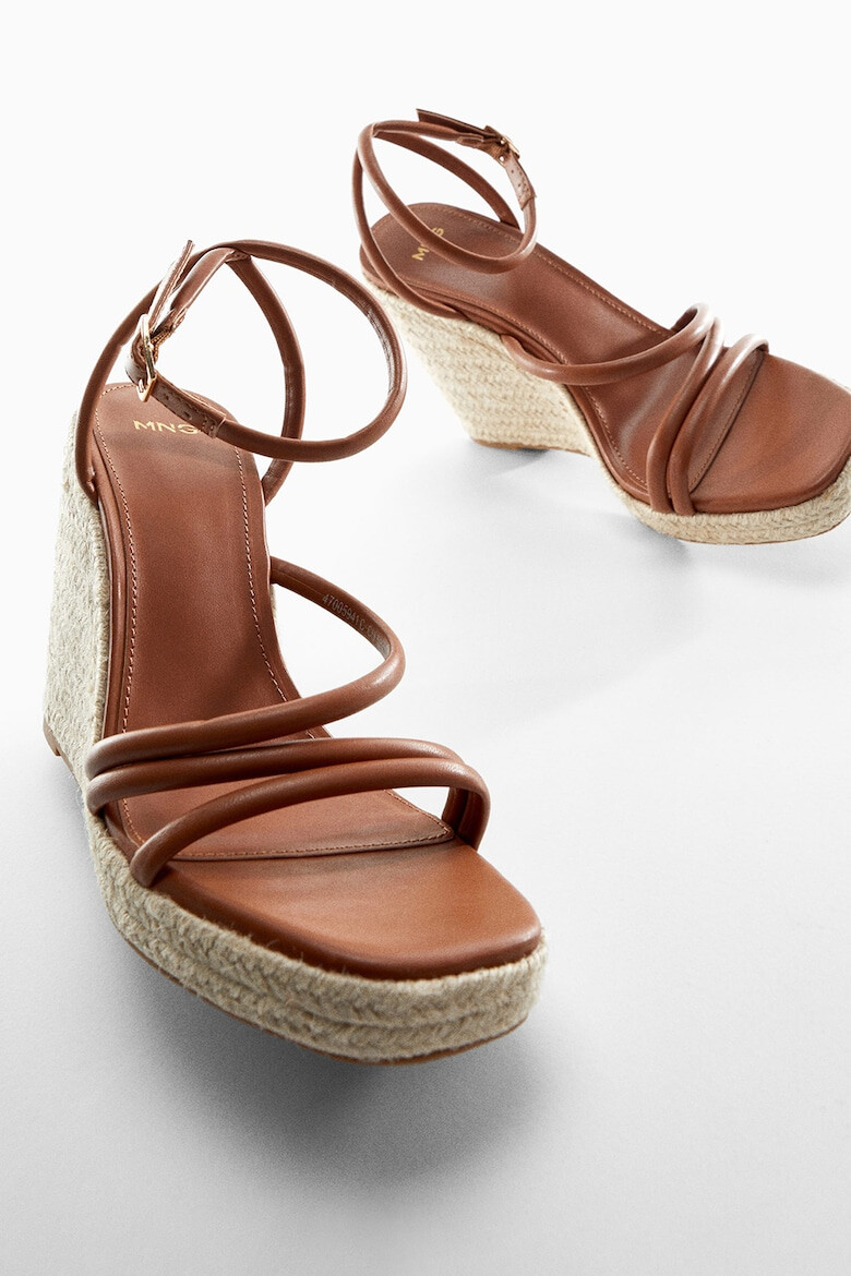 Mango Sandale-espadrile cu talpa wedge Eula - Pled.ro