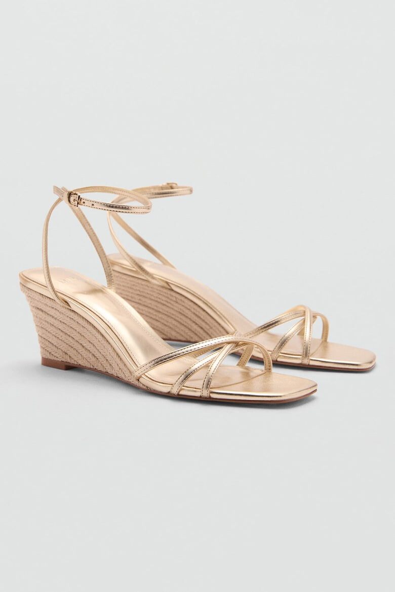 Mango Sandale wedge cu catarama Sibi - Pled.ro