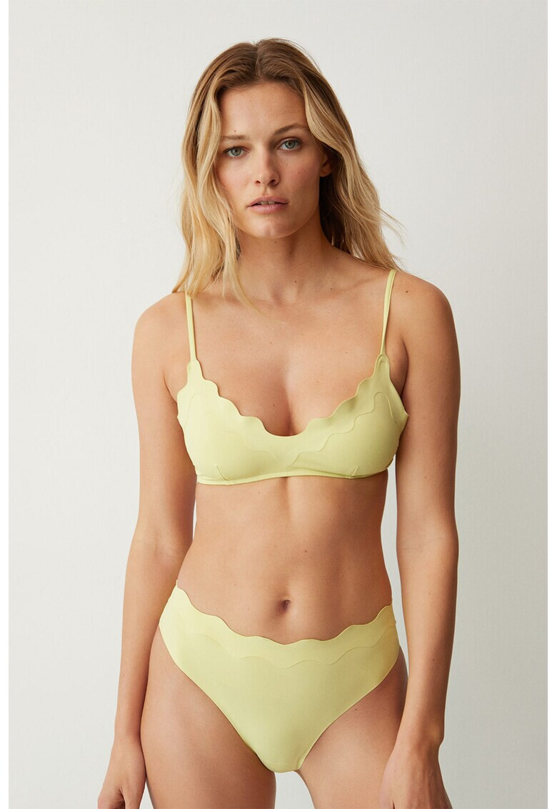 Mango Sutien de baie cu margini valurite Waves - Pled.ro