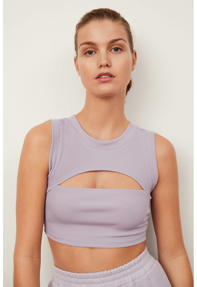 Mango Top crop cu decupaj Fontana - Pled.ro