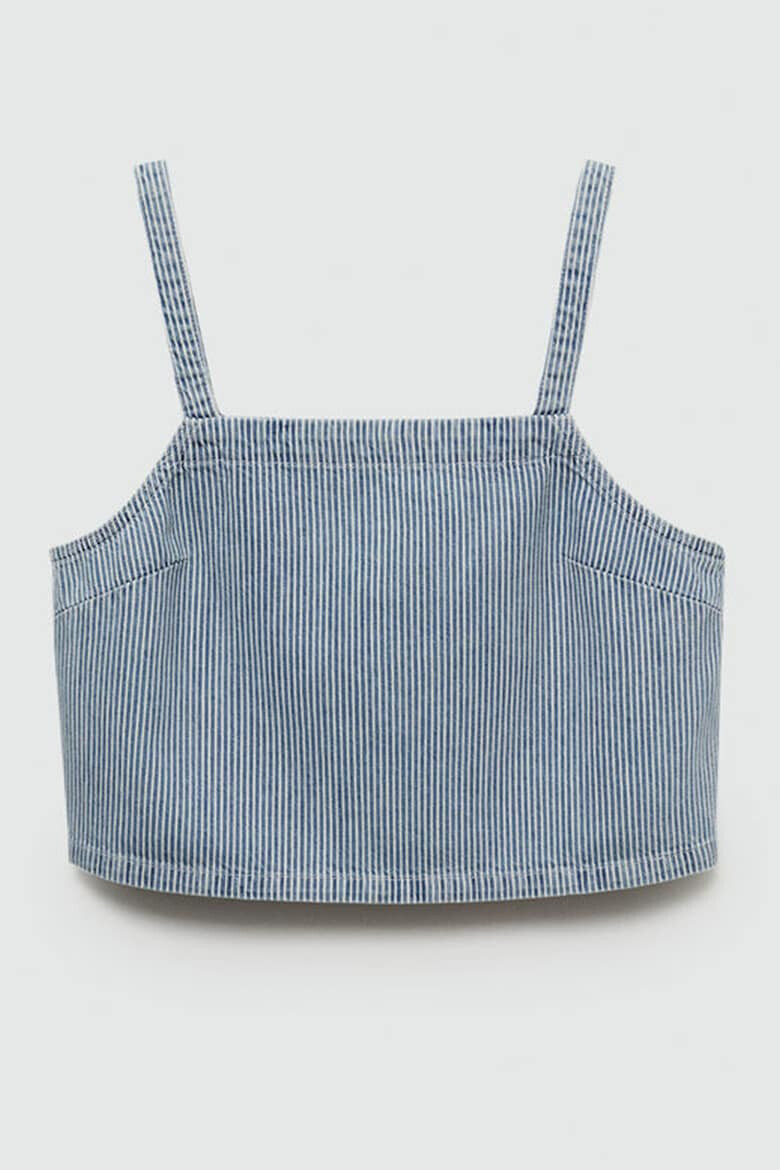 Mango Top crop din denim Ibiza - Pled.ro