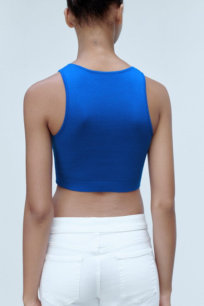 Mango Top crop tricotat fin Madrid - Pled.ro