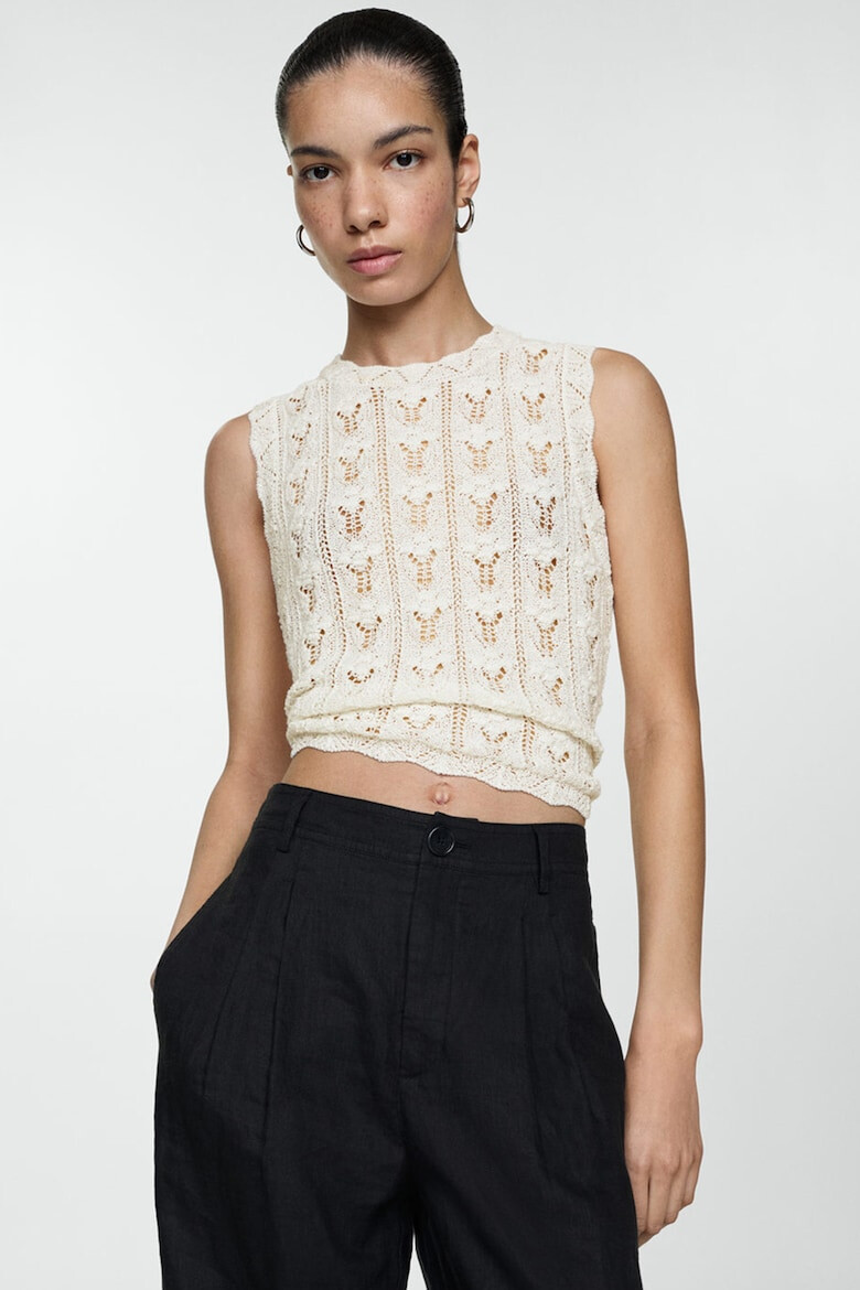 Mango Top crosetat fara maneci Colombo - Pled.ro