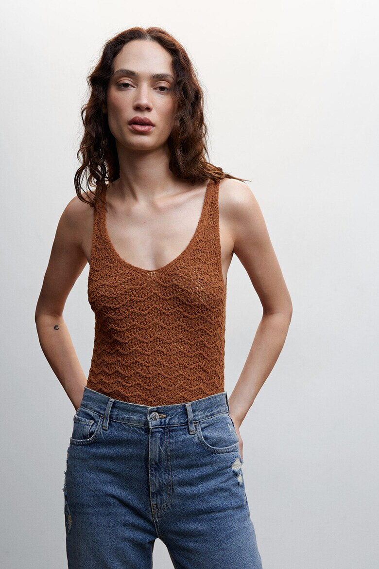 Mango Top cu decolteu in V - Pled.ro