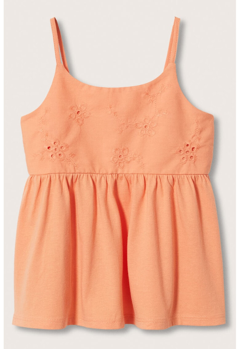 Mango Top cu detalii florale Lacy - Pled.ro