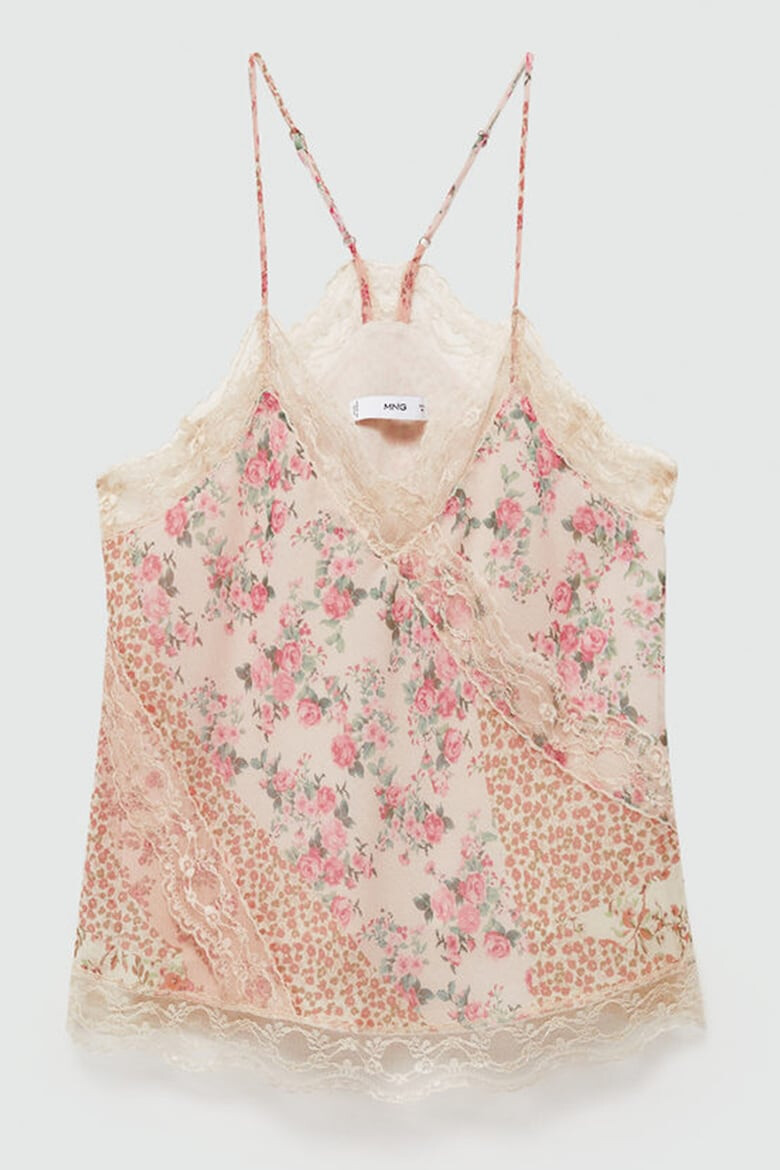 Mango Top cu model floral Cuca - Pled.ro