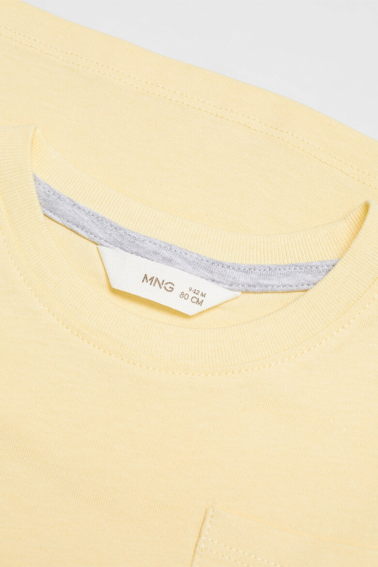 Mango Tricou cu buzunar pe piept Basic - Pled.ro