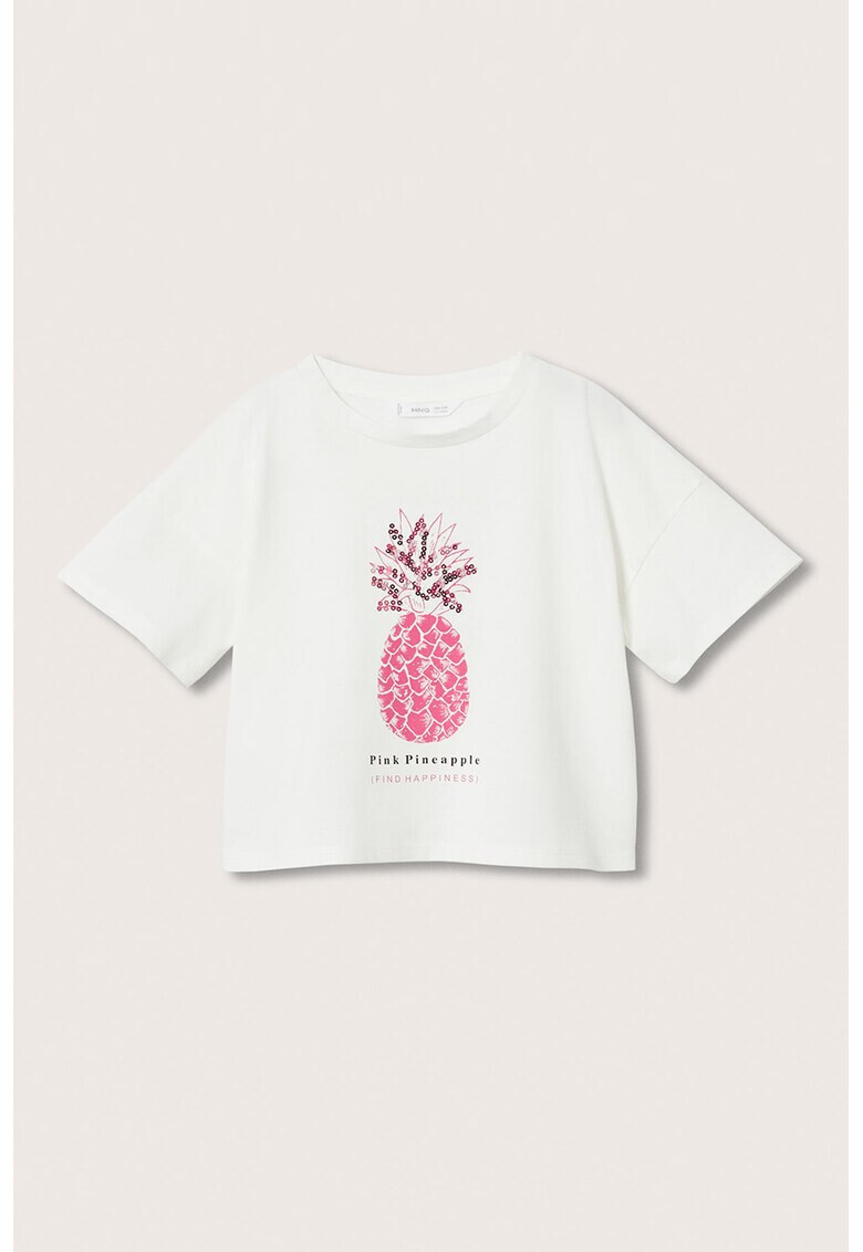 Mango Tricou cu imprimeu cu ananas Pineta - Pled.ro