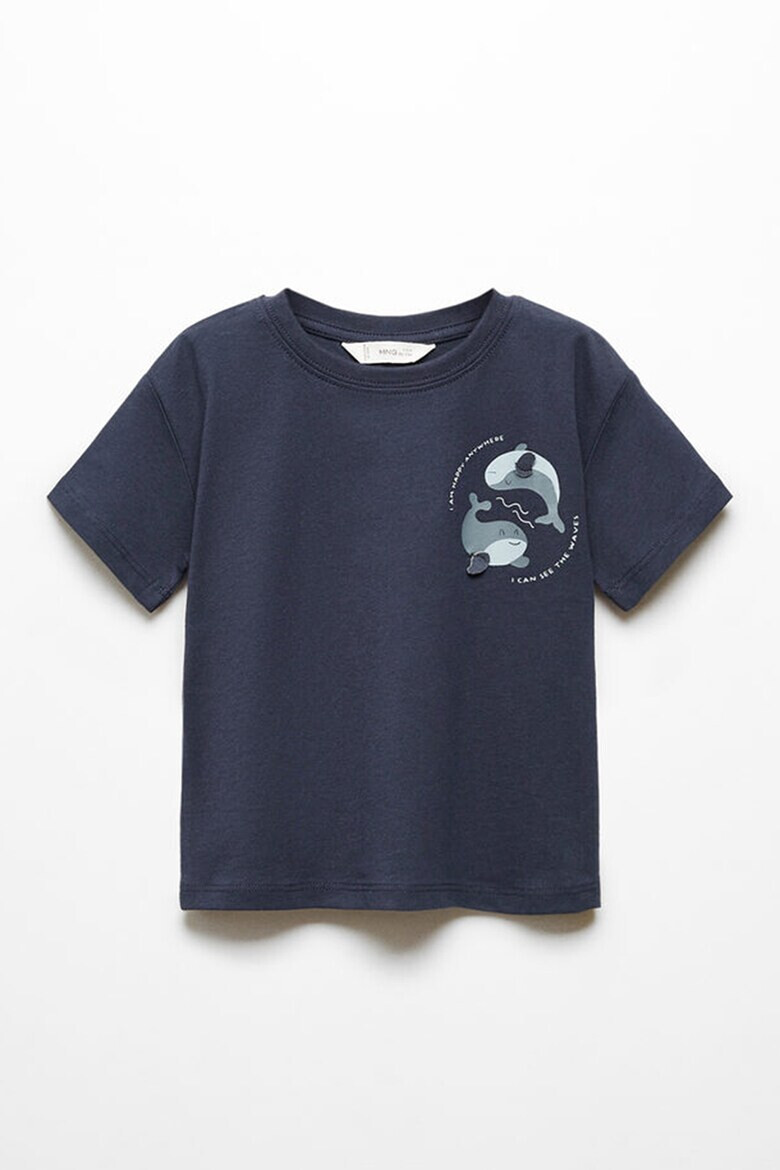 Mango Tricou cu imprimeu grafic Whale - Pled.ro