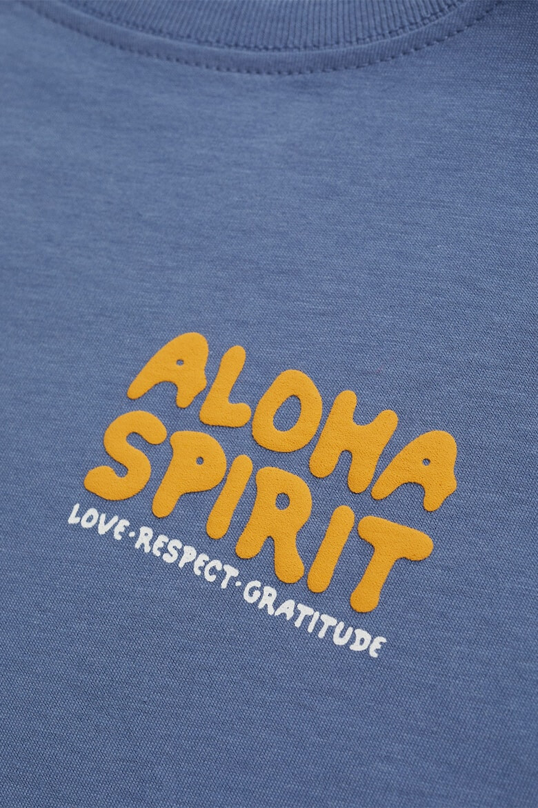 Mango Tricou cu imprimeu text Spirit - Pled.ro