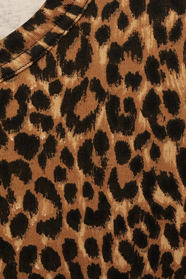 Mango Tricou de bumbac cu animal print Ritaleo - Pled.ro