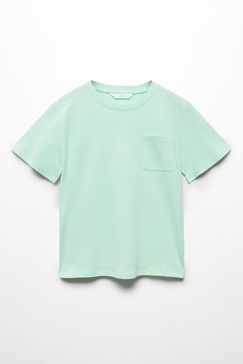 Mango Tricou de bumbac cu buzunar pe piept Basic - Pled.ro