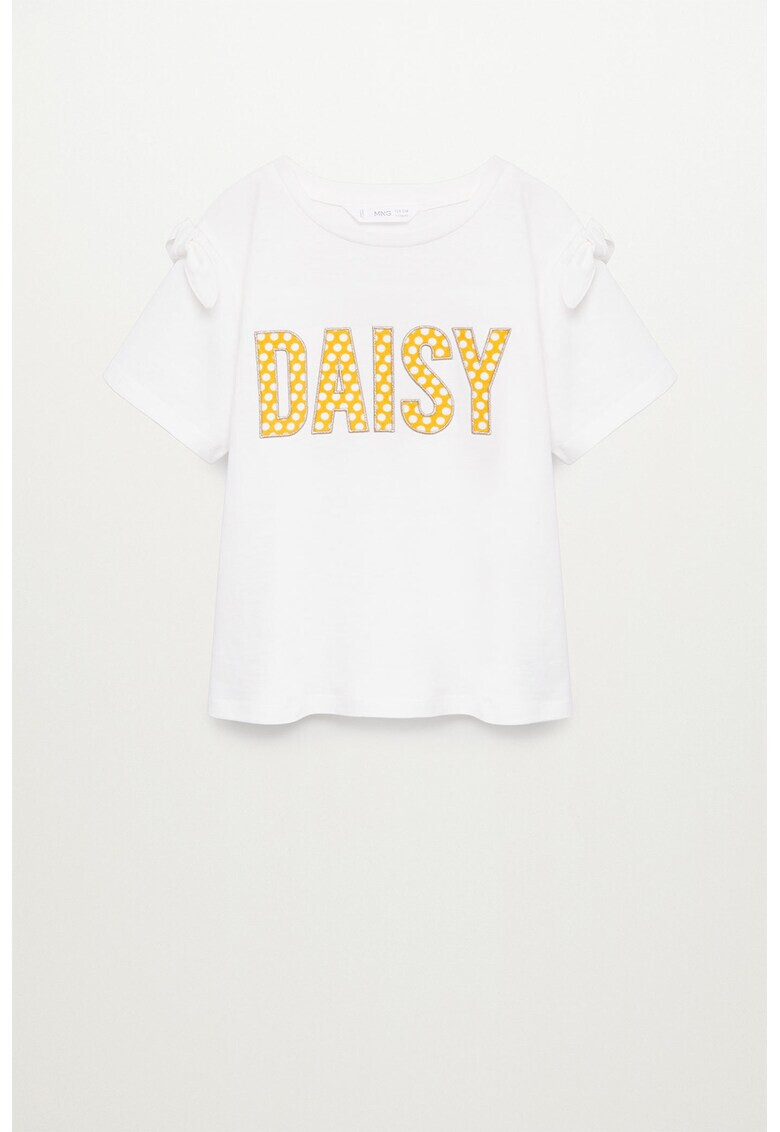 Mango Tricou din bumbac cu franjuri Daisy - Pled.ro