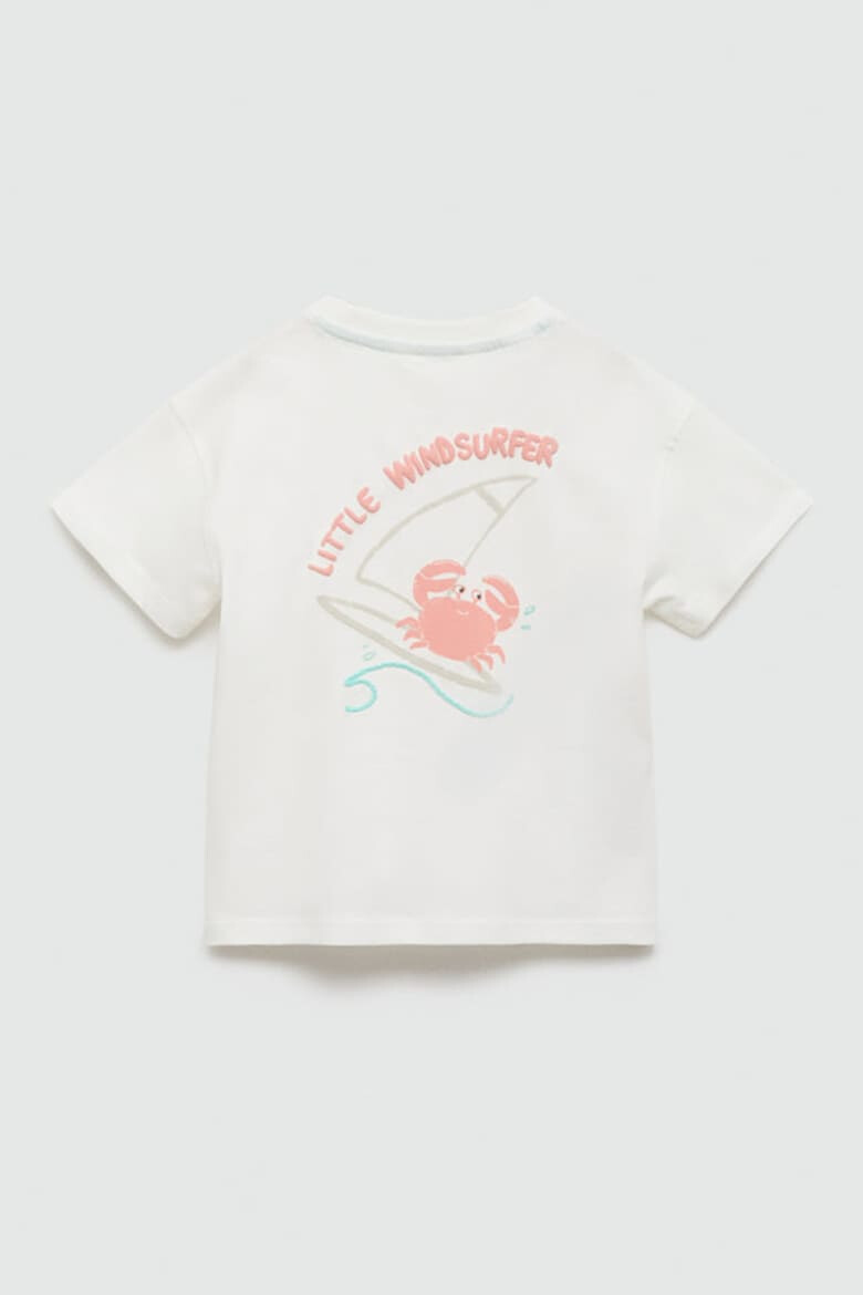 Mango Tricou din bumbac cu imprimeu Crab - Pled.ro