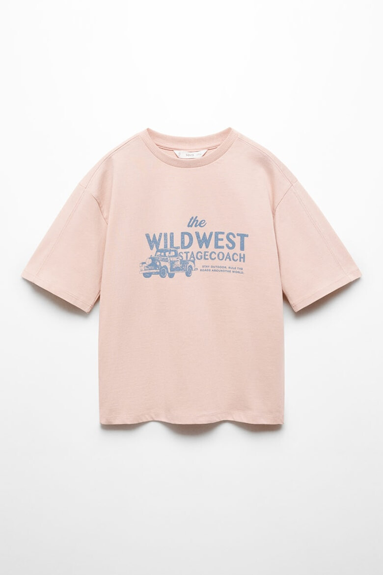 Mango Tricou din bumbac cu imprimeu grafic Wild - Pled.ro