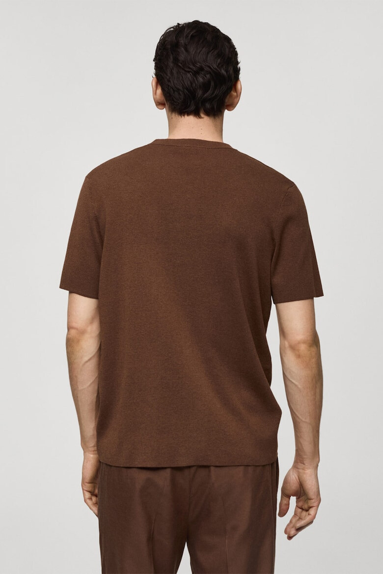 Mango Tricou din tricot fin Lino - Pled.ro