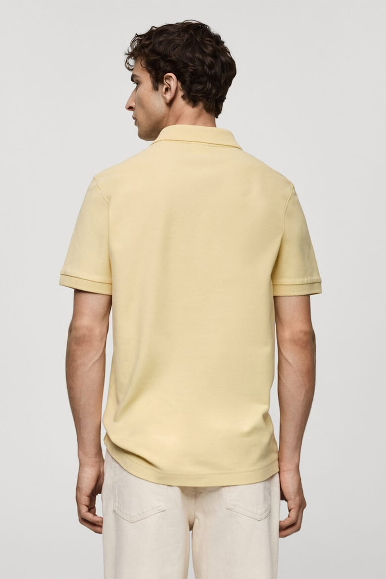 Mango Tricou polo de bumbac pique Rea - Pled.ro