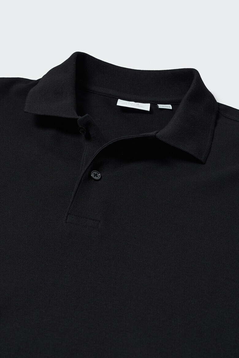 Mango Tricou polo din bumbac pique Rea - Pled.ro