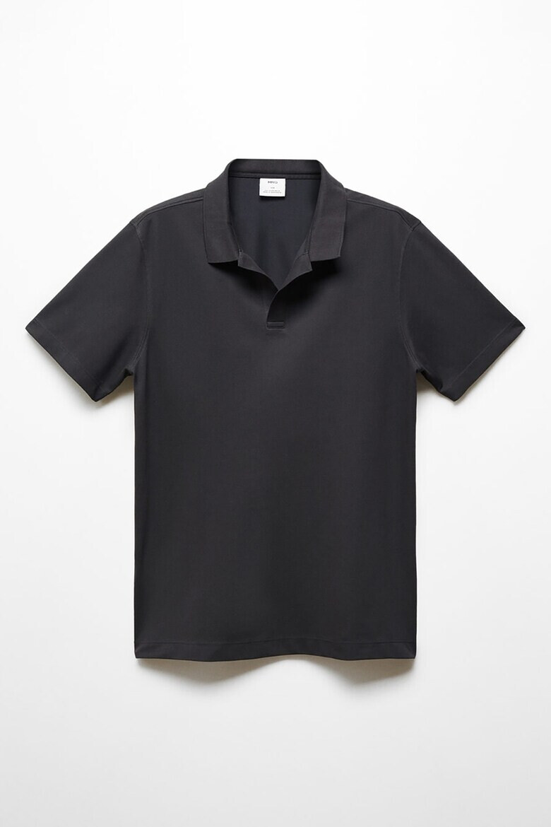 Mango Tricou polo din pique de bumbac Taga - Pled.ro