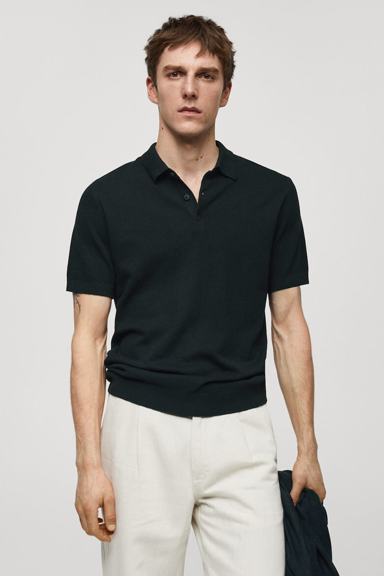 Mango Tricou polo din tricot Andrew - Pled.ro