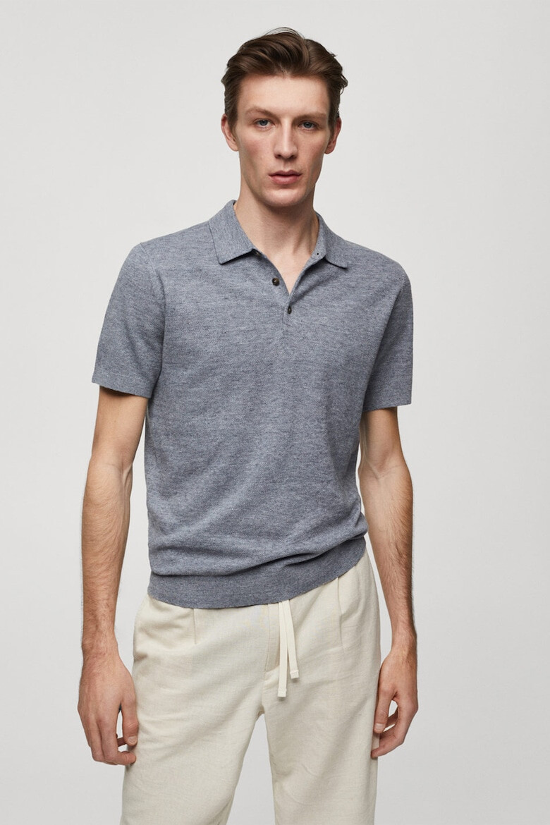 Mango Tricou polo din tricot Andrew - Pled.ro