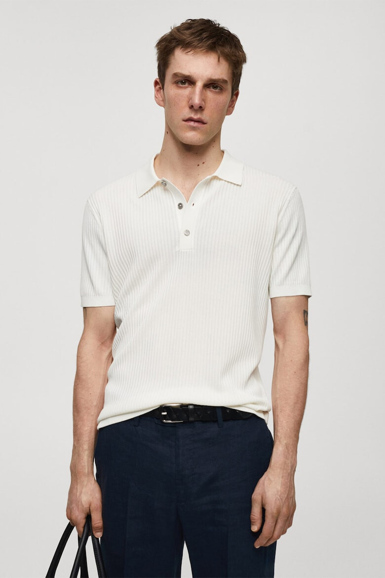 Mango Tricou polo striat Talaia - Pled.ro